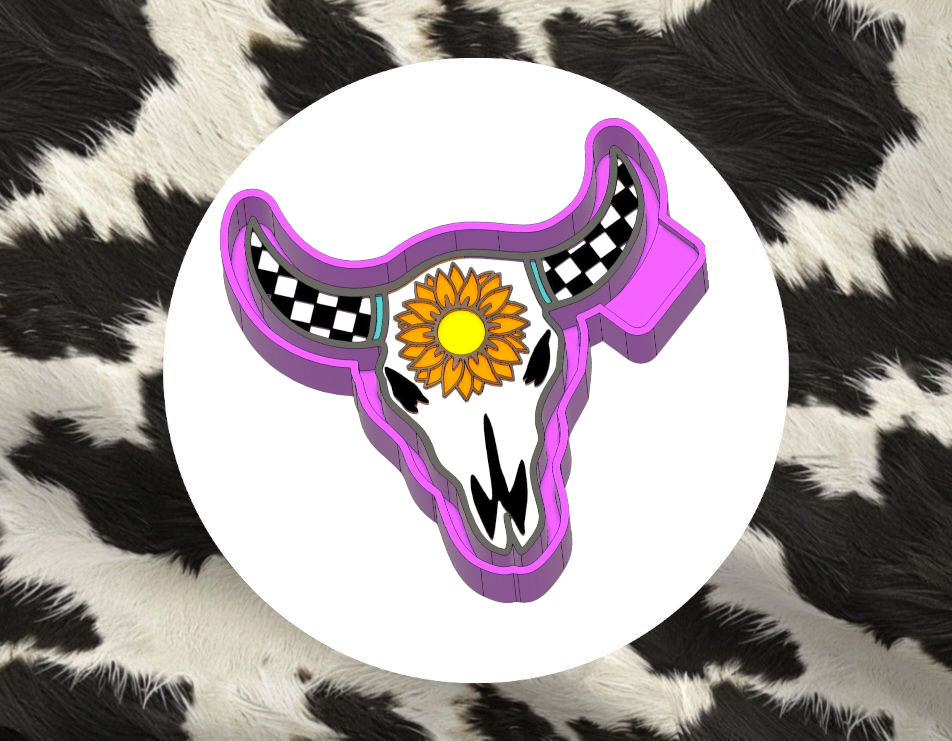 Bull with Sunflower Mold